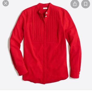 J Crew Factory drapey tuxedo blouse sz xs